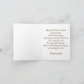 ヴィンテージ格言クリスマス カード (内部)