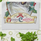ヴィンテージ格言クリスマス キッチンタオル (折り畳み)