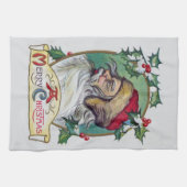 ヴィンテージ格言クリスマス キッチンタオル (横)