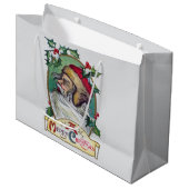 ヴィンテージ格言クリスマス ラージペーパーバッグ (正面アングル)