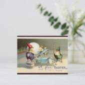 ヴィンテージ格言シック&バニーサーカスイースター ポストカード (スタンド正面)