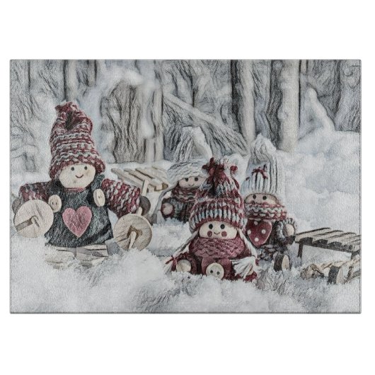 ヴィンテージ格言スケッチ カッティングボード (正面)