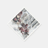 ヴィンテージ格言スケッチ スタンダードカクテルナプキン (角)