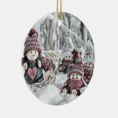 ヴィンテージ格言スケッチ セラミックオーナメント (右)