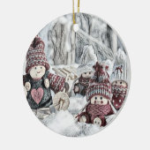 ヴィンテージ格言スケッチ セラミックオーナメント (左)