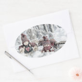 ヴィンテージ格言スケッチ 楕円形シール (封筒)