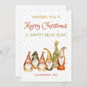 ヴィンテージ格言スノーフレークのクリスマス シーズンカード (正面/裏面)