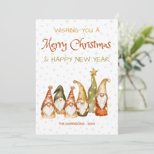 ヴィンテージ格言スノーフレークのクリスマス シーズンカード (スタンド正面)