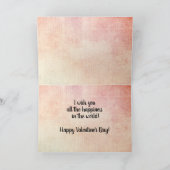 ヴィンテージ格言ハートと愛メッセージカード カード (内部)