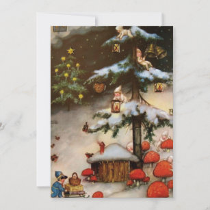 ヴィンテージ格言ピクシーの木のキノコ シーズンカード