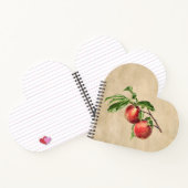 ヴィンテージ桃イラストレーション ノートブック (内部)