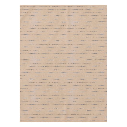 ヴィンテージ桃エレガントと銀ストライプの灰色 テーブルクロス (正面)