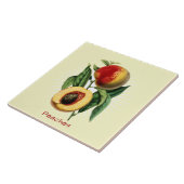 ヴィンテージ桃フルーツ植物芸術セラミックタイル タイル (側面)