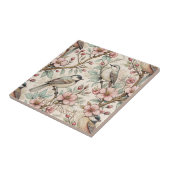 ヴィンテージ桜さくらんぼブロッサム&バードエステティック2 タイル (側面)