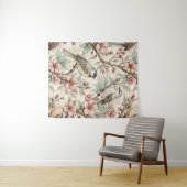 ヴィンテージ桜さくらんぼブロッサム&バードエステティック2 タペストリー (インサイチュ(横))