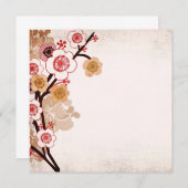 ヴィンテージ桜の招待状 招待状 (正面/裏面)