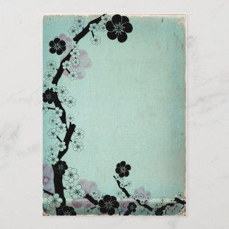 ヴィンテージ桜の花の招待状 招待状