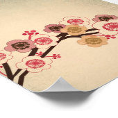 ヴィンテージ桜絵のポスター ポスター (角)