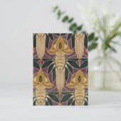 ヴィンテージ梅デザイン ポストカード (スタンド正面)