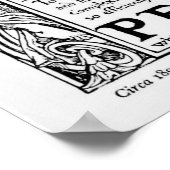 ヴィンテージ梨せっけんポスター ポスター (角)