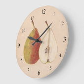 ヴィンテージ梨の壁時計 ラージ壁時計 (傾斜)