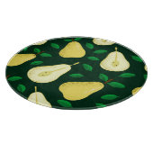 ヴィンテージ梨の植物学：ライトグリーン カッティングボード (角)