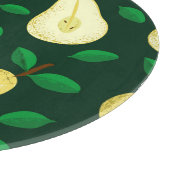 ヴィンテージ梨の植物学：ライトグリーン カッティングボード (角)