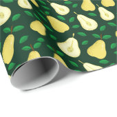 ヴィンテージ梨の植物学：ライトグリーン ラッピングペーパー (ロールコーナー)
