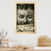 ヴィンテージ梨の石鹸の1890年からの広告 ポスター (キッチン)