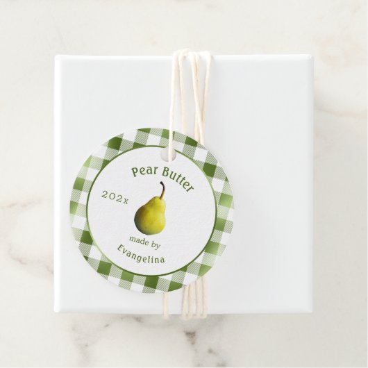 ヴィンテージ梨バターパーソナライズされた缶詰 フェイバータグ (インサイチュ)