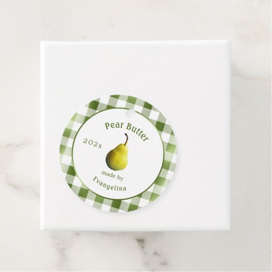 ヴィンテージ梨バターパーソナライズされた缶詰 フェイバータグ (インサイチュ)
