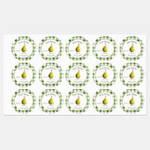 ヴィンテージ梨バターパーソナライズされた缶詰 ラベル (シート)