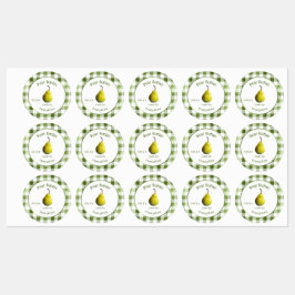 ヴィンテージ梨バターパーソナライズされた缶詰 ラベル