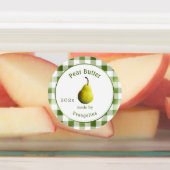 ヴィンテージ梨バターパーソナライズされた缶詰 ラベル (貼付)