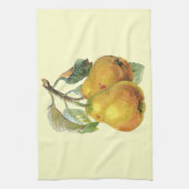 ヴィンテージ梨フランスのカントリーホームデコール キッチンタオル (縦)