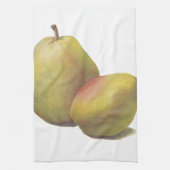 ヴィンテージ梨図解入りの、写真付きの5 キッチンタオル (縦)