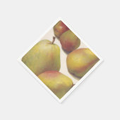 ヴィンテージ梨図解入りの、写真付きの5 スタンダードカクテルナプキン (角)