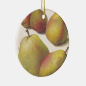 ヴィンテージ梨図解入りの、写真付きの5 セラミックオーナメント (右)