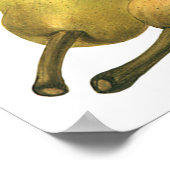 ヴィンテージ梨、オーガニック食品、熟した果実 ポスター (角)