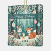 ヴィンテージ森林林 セラミックオーナメント (左)