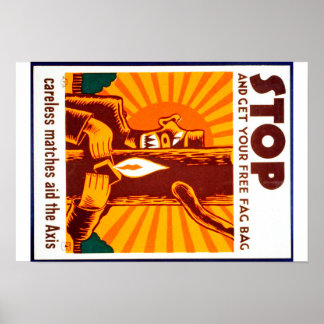 ヴィンテージ森林火災防止WPAポスター ポスター