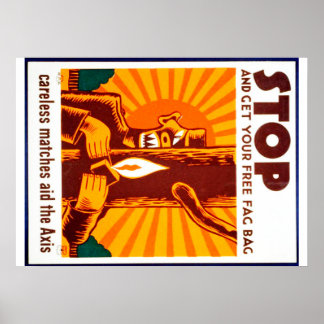 ヴィンテージ森林火災防止WPAポスター ポスター