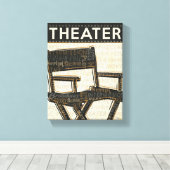 ヴィンテージ椅子 キャンバスプリント (インサイチュ (ウッドフロア))