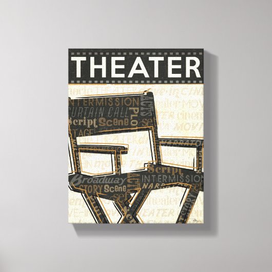 ヴィンテージ椅子 キャンバスプリント (正面)