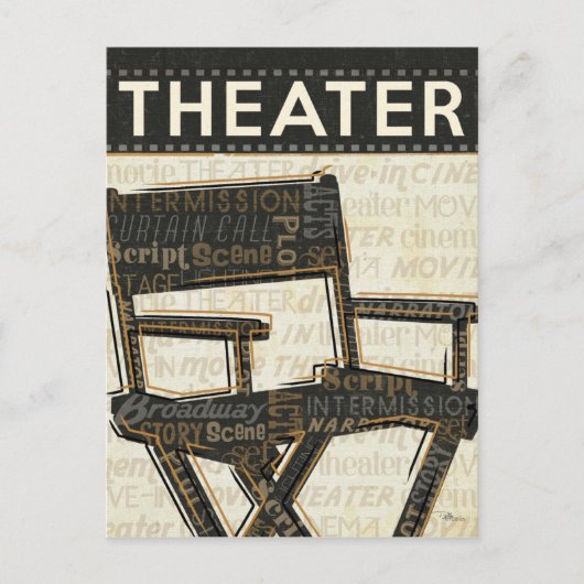 ヴィンテージ椅子 ポストカード (正面)