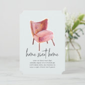 ヴィンテージ椅子|引っ越し祝いパーティーパーティの招待状 招待状 (スタンド正面)