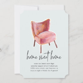 ヴィンテージ椅子|引っ越し祝いパーティーパーティの招待状 招待状