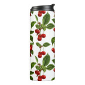 ヴィンテージ植物さくらんぼプリント タンブラー (回転左)