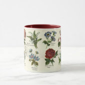 ヴィンテージ植物のカードマグ マグカップ (中央)