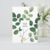 ヴィンテージ植物の「Save the Date」カード 招待状 (スタンド正面)